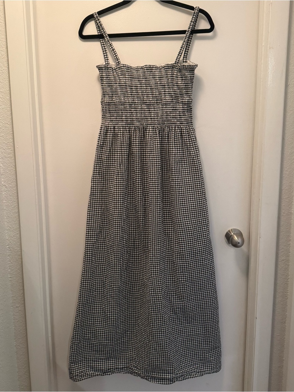 Hill House Home The Larissa Nap Dress in Black/Sand Gingham | Small | SOLD OUT - Picture 13 of 15